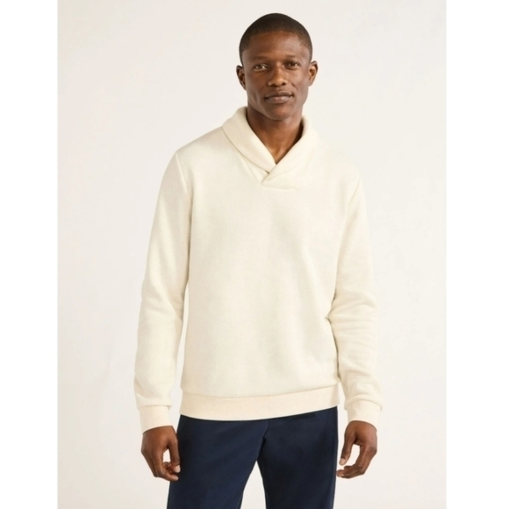 Free Assembly Men's Shawl Collar Pullover Sweater